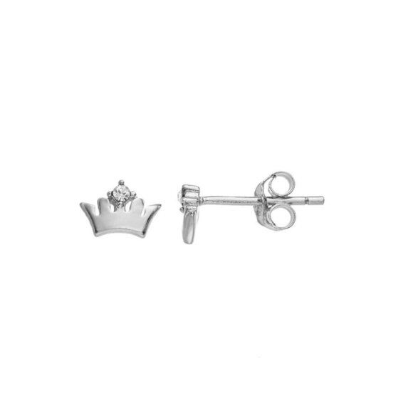NWT FAO Schwarz Sterling Silver Stud Earrings Set of 2 Ice Cream & Crown - Picture 6 of 9